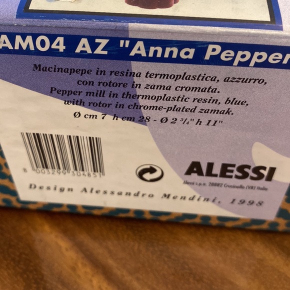 Alessi Anna Pepper grinder Alessi Anna Pepper grinder
